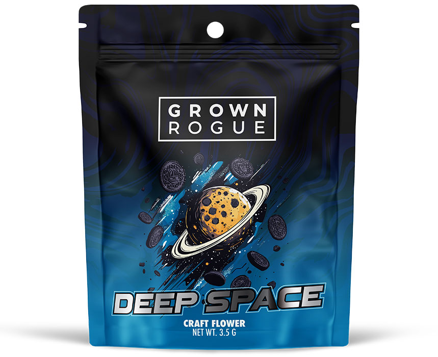 Grown Rogue Deep Space packaging